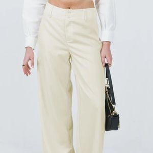 NWT Cream Pants Princess Polly